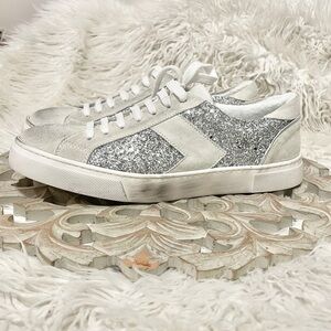 STEVEN Steve Madden Roko Glitter Sneaker Size 10